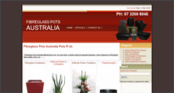 Desktop Screenshot of fibreglasspotsaustralia.com.au